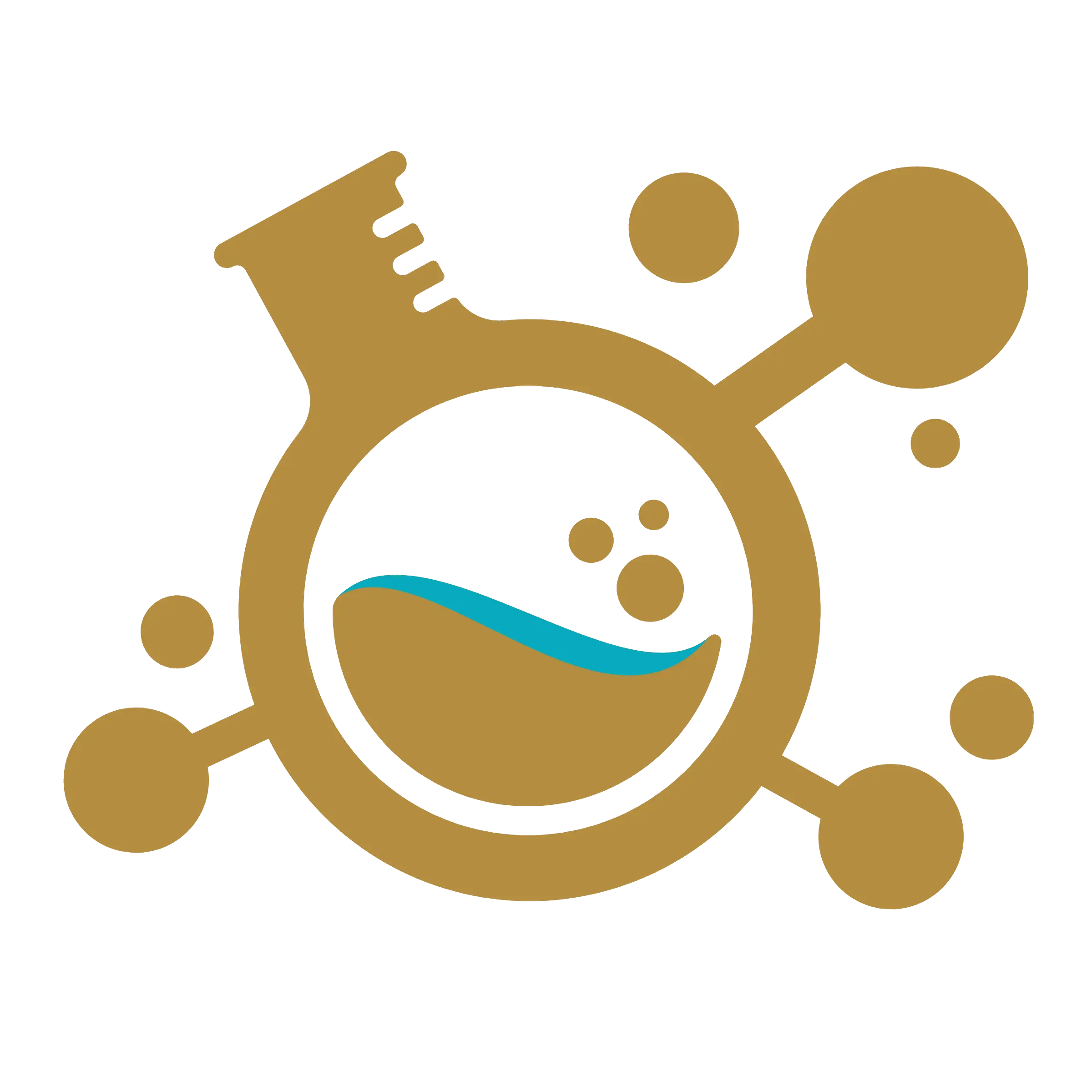 Flask With Chemical Icon